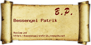 Bessenyei Patrik névjegykártya